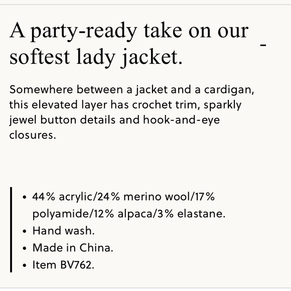 J. Crew Odette Sweater Lady Jacket with Jewel Buttons - Picture 7 of 7